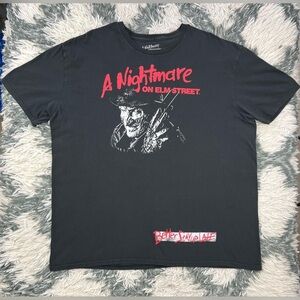 A Nightmare On Elm Street Men’s Black Freddy Krueger Graphic T-shirt XXL